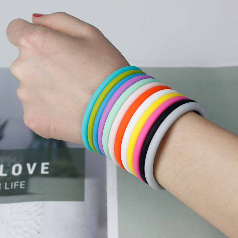 Wholesale Round Beads Silicone Bracelet